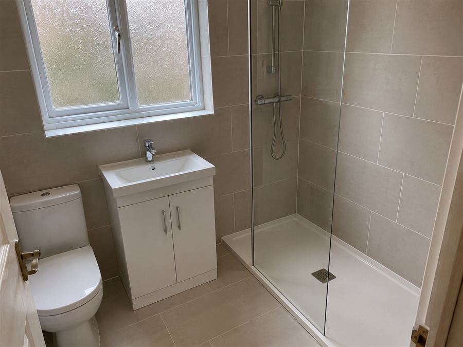 The finished bathroom
